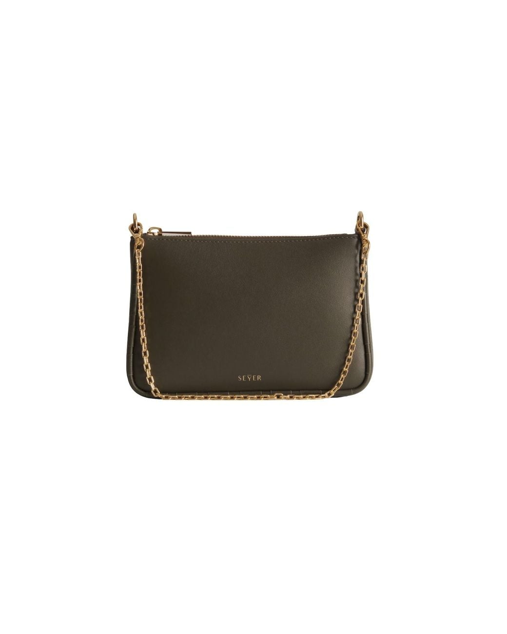 Seyer Green Segment Chain Pouch