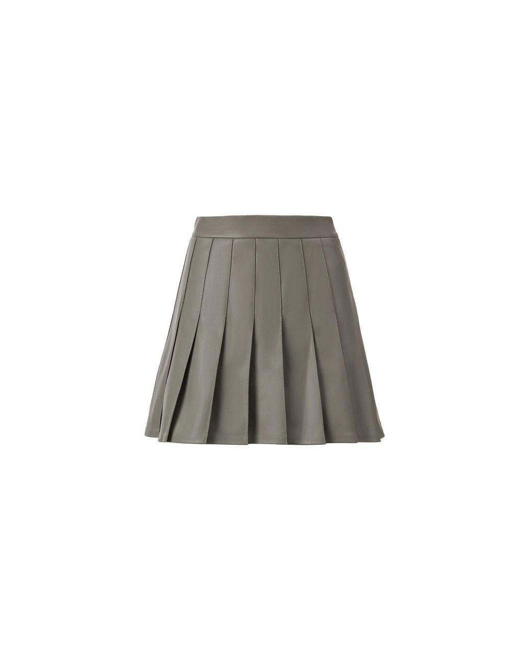 Lita Couture Gray Pleated Skirt