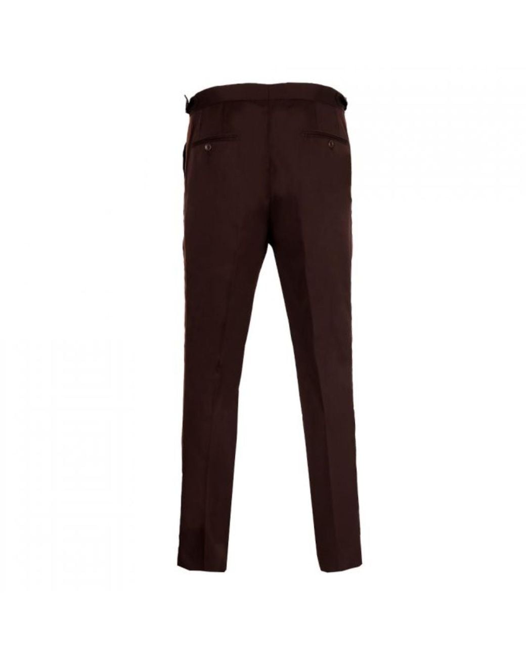 DAVID WEJ Red Aldo Plain Dress Trousers With Side Adjusters – for men