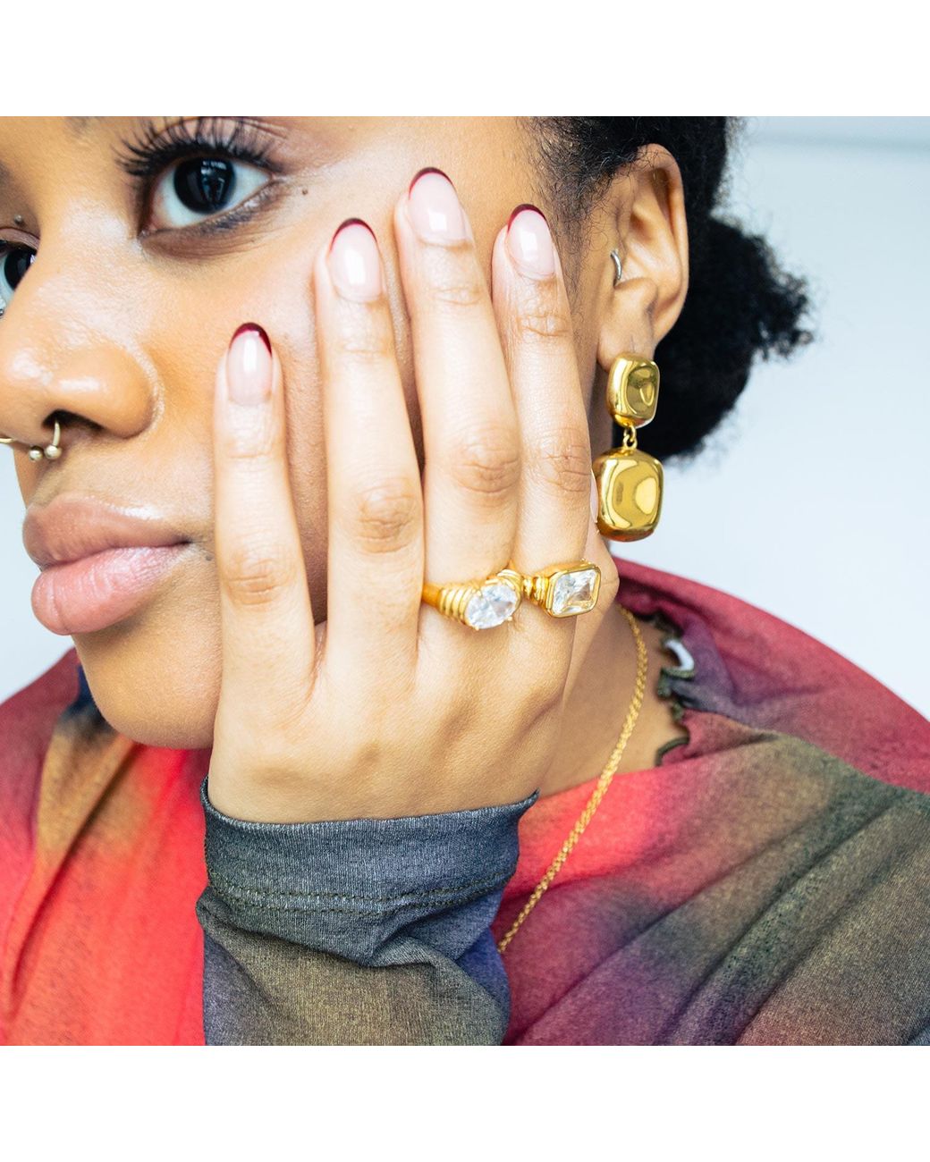 Superdivajewellery Yellow Double Drop Earrings