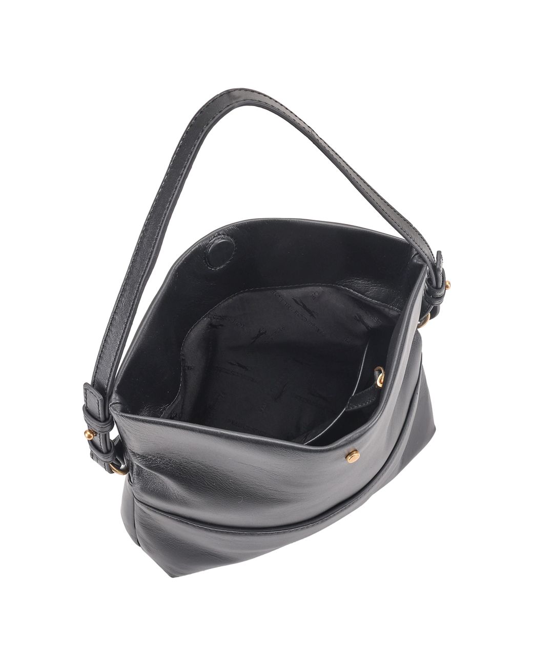Paul Costelloe Black Theodora Leather Shoulder Bag