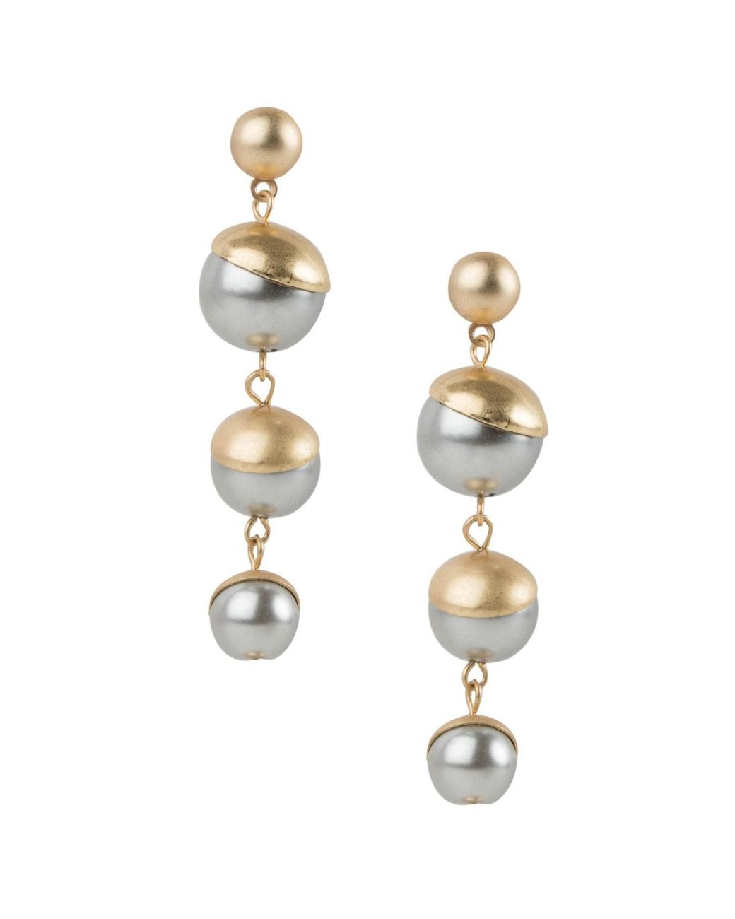 Saachi Metallic Half Moon Earring