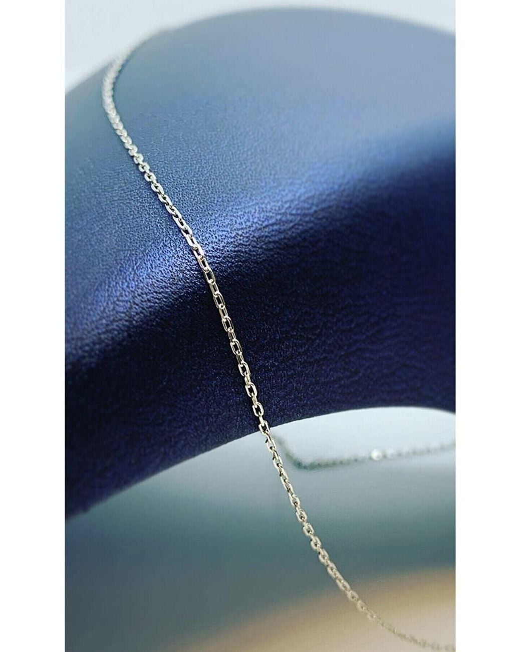 Spero London White Curb Chain Necklace Sterling