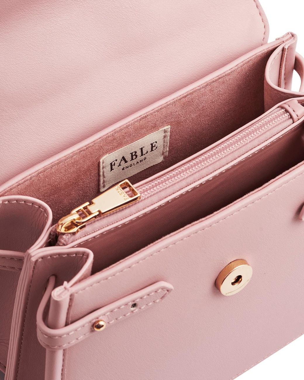 Fable England Pink Structured Tote Bag Small
