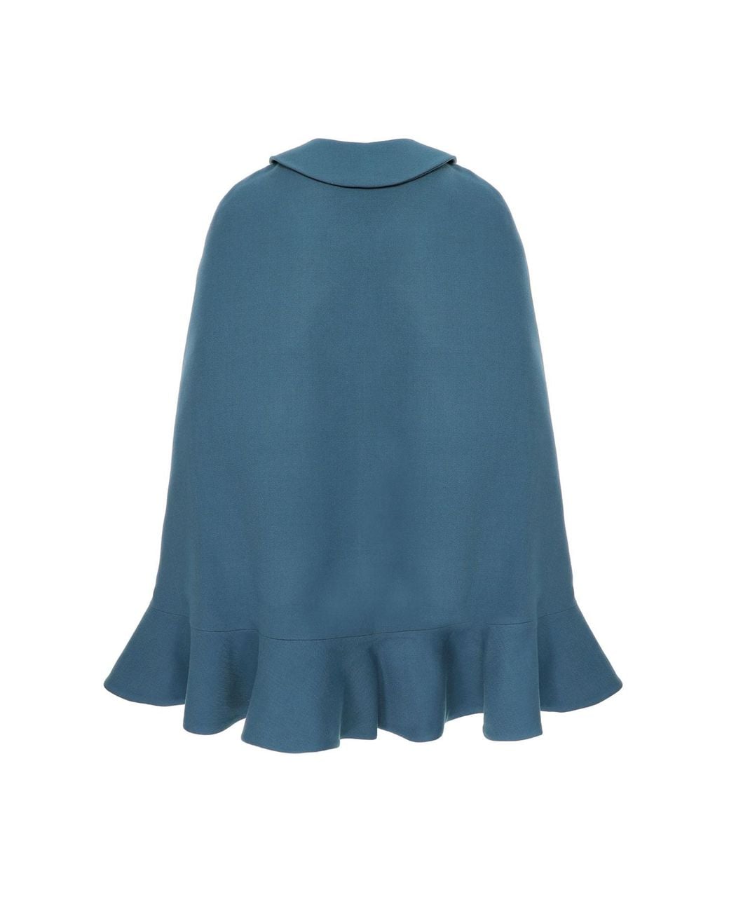 AVENUE No.29 Blue Double Breasted Cape With Belt
