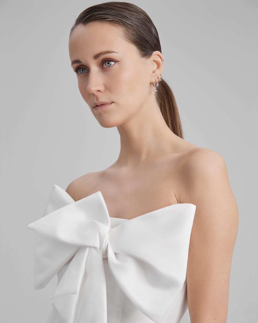 Baé Special Moments White Gigi Dress + Small Bow