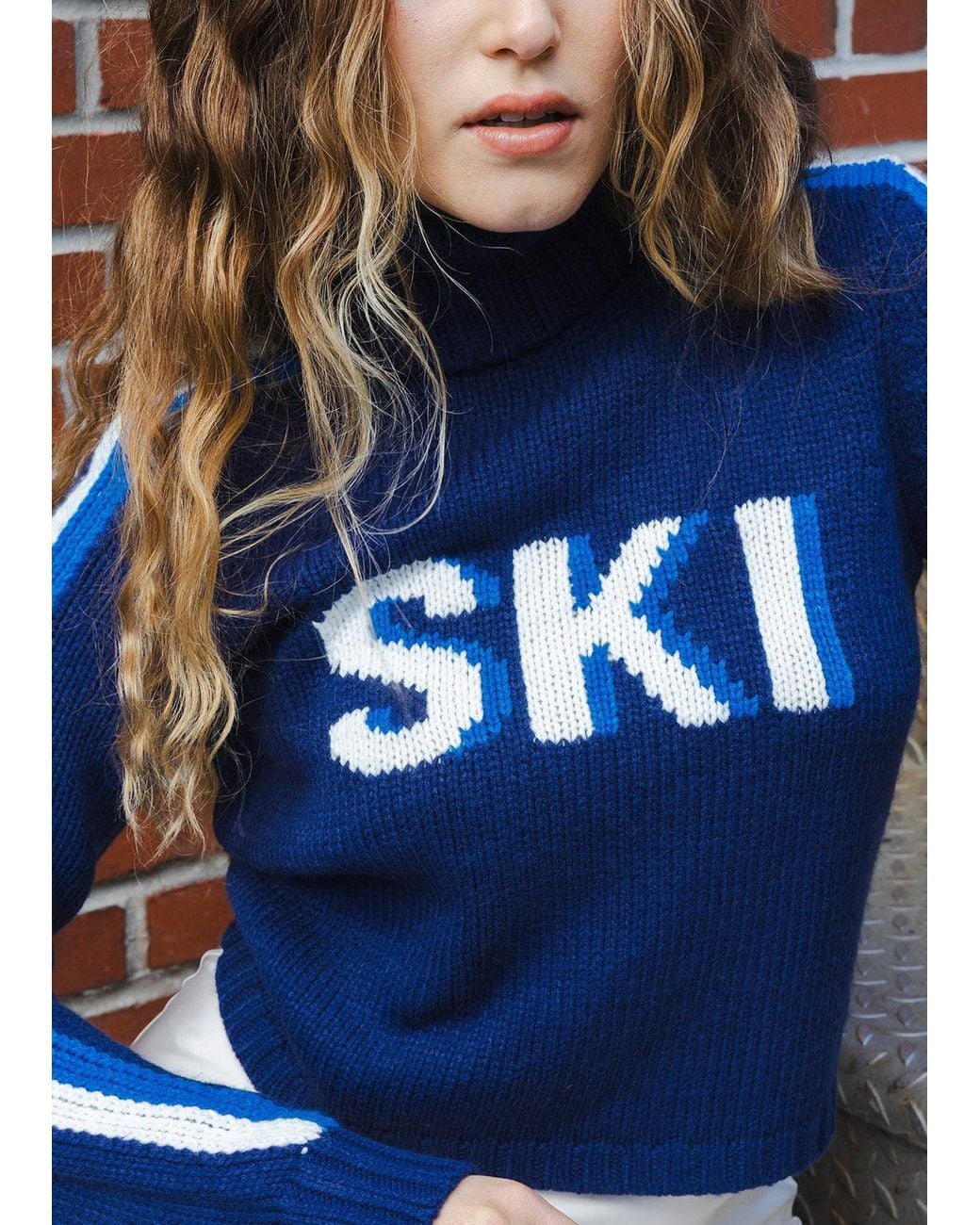 Ellsworth & Ivey Blue Jade Turtleneck Sweater