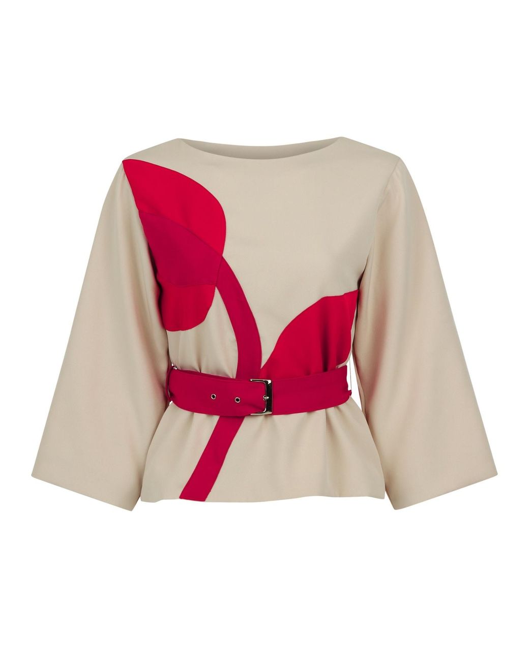 Mary Dickow Red Halima Top-Light
