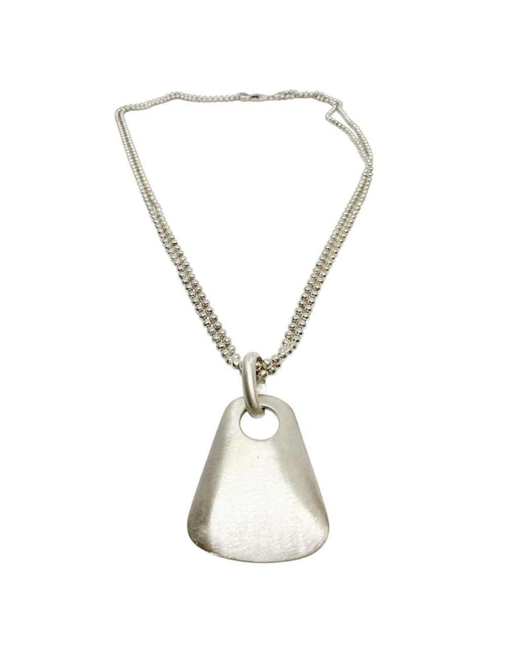 Tg-Jewellery by Tamara Gervasio Metallic One Of A Kind Pendant Necklace On Double Ball Chain for men