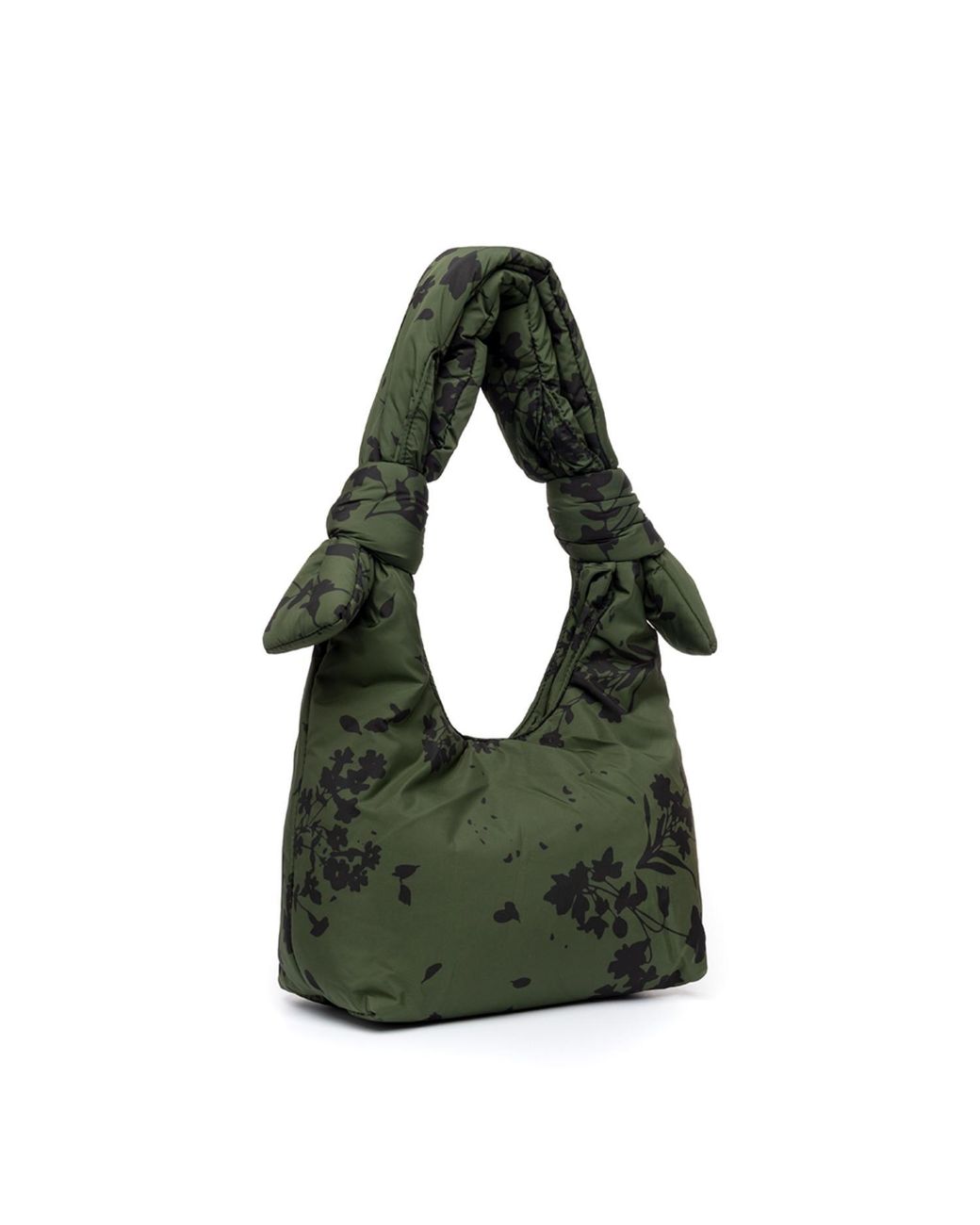 Lefrik Green Biwa Puffy Mini Bag Floral