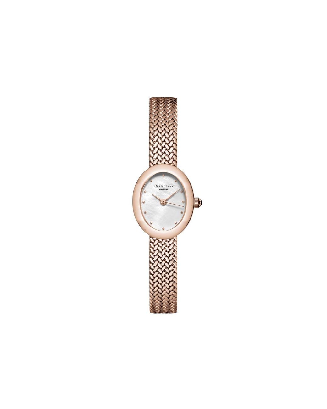 ROSEFIELD Metallic Mini Oval Ladies Watch