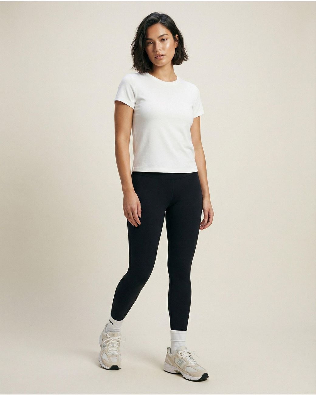 ROAV White Short Sleeved Fitted Round Neck T-Shirt