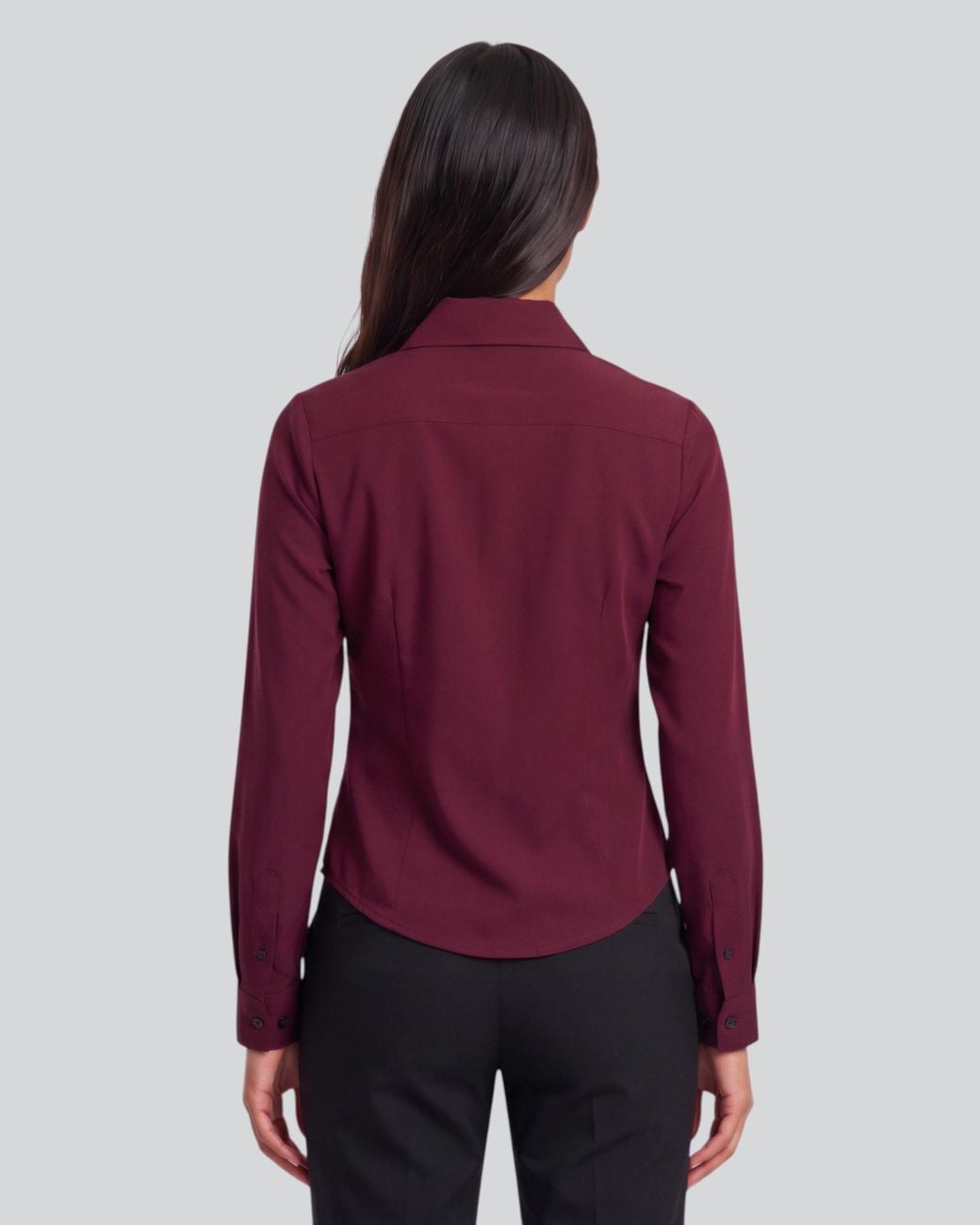 Lords of Harlech Purple Sutton Port Stretch Silk Long-Sleeve Shirt