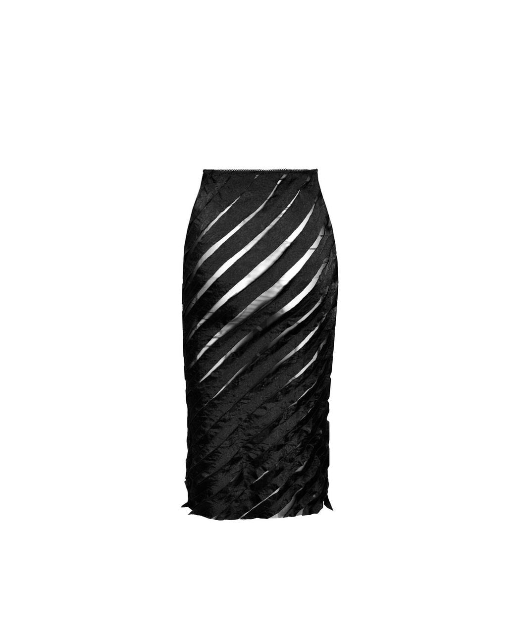 Ioana Ciolacu Black Spiral Skirt