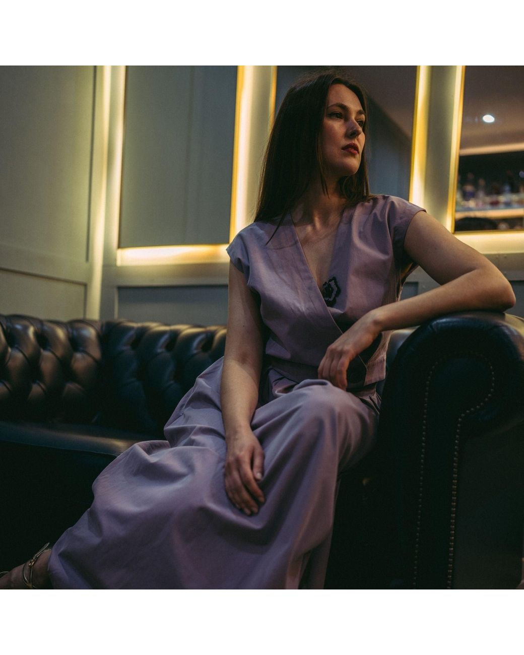 BEIRA Purple Mari Lilac Tailored Top & Waistcoat
