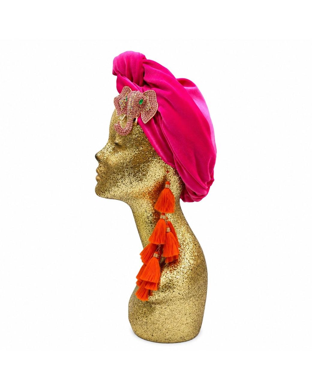 Julia Clancey Red Nellita Hotty Chacha Turban