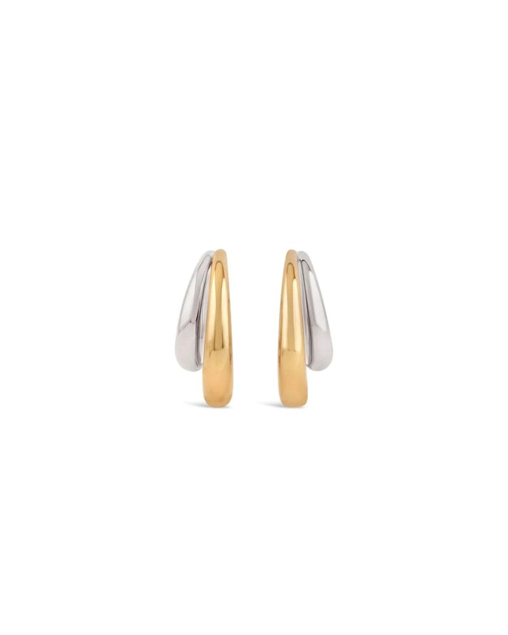 Dinny Hall Metallic Toro Mixed Metal Double Hoops