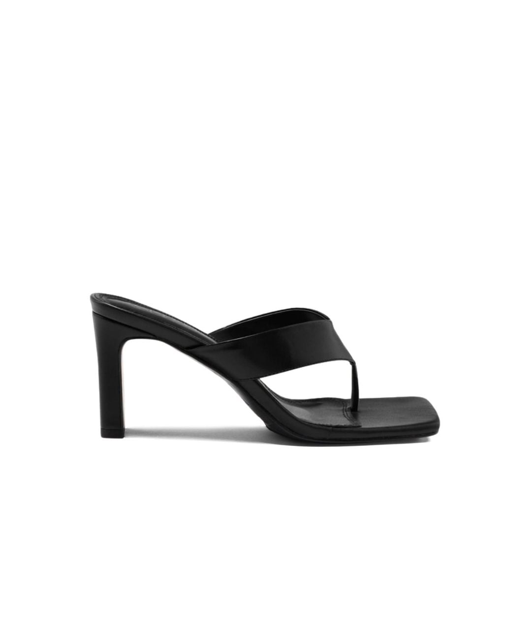 Widerry Black Wide Fit Thong Heels Nina Noire
