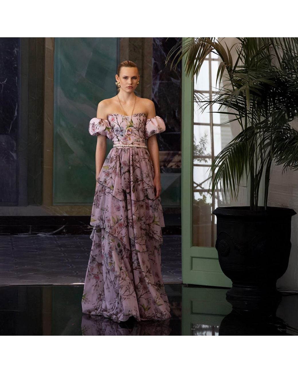 Nur Karaata Pink Provence Poème Gown