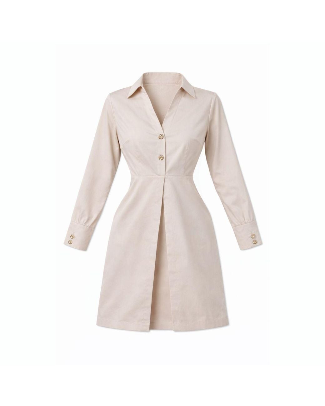 House of Gl Natural Neutrals Champagne Quartz Mini Dress