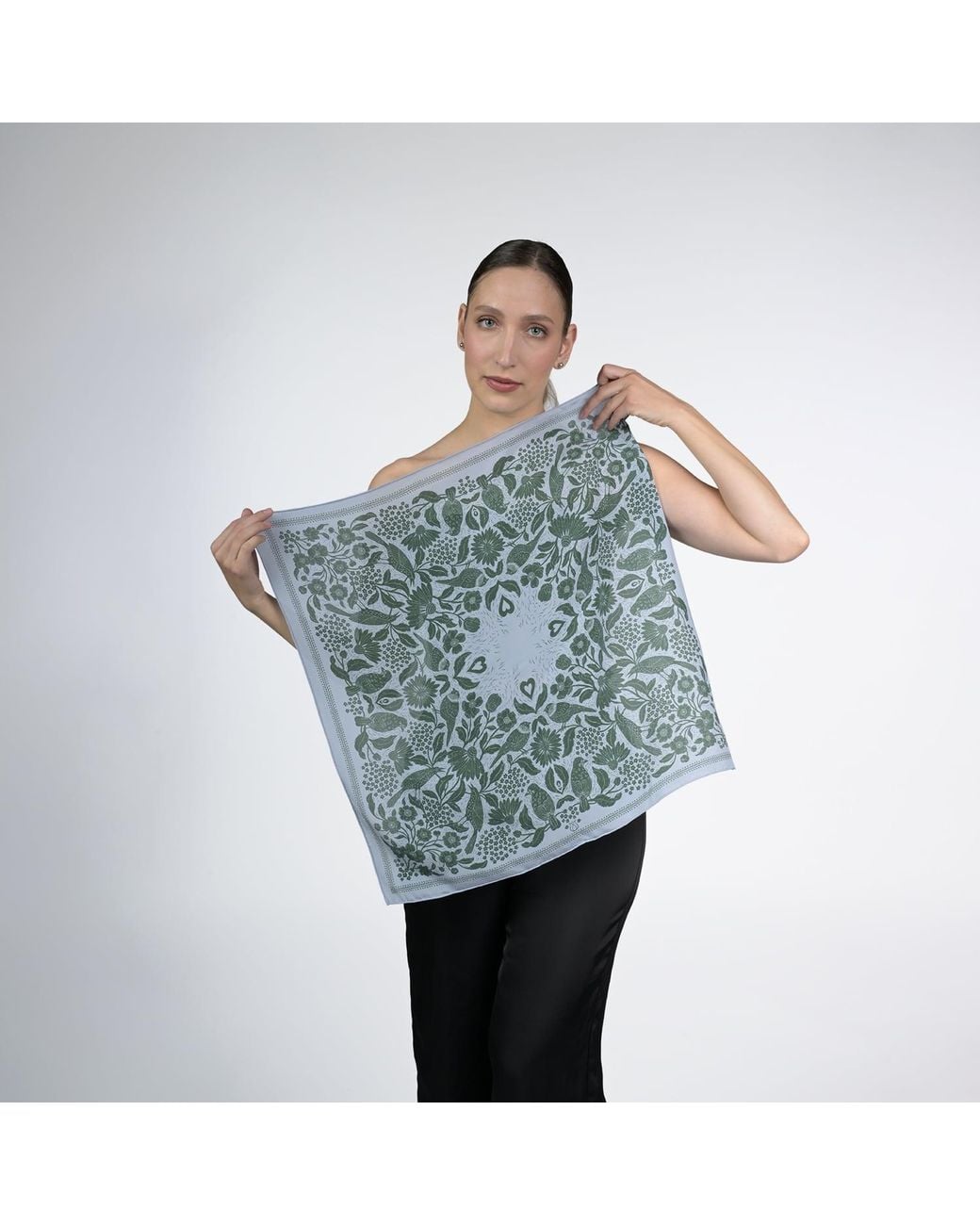 Silk&Soul Blue Bird Scarf