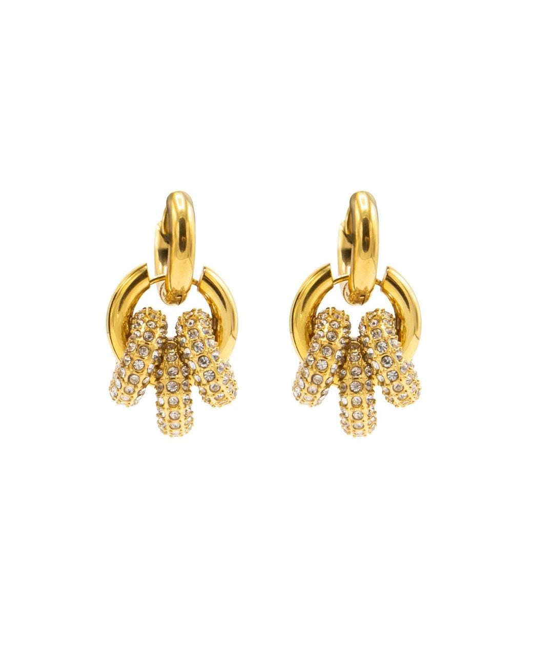 Vicky&Nico Metallic Sphere Harmony Trio Earrings