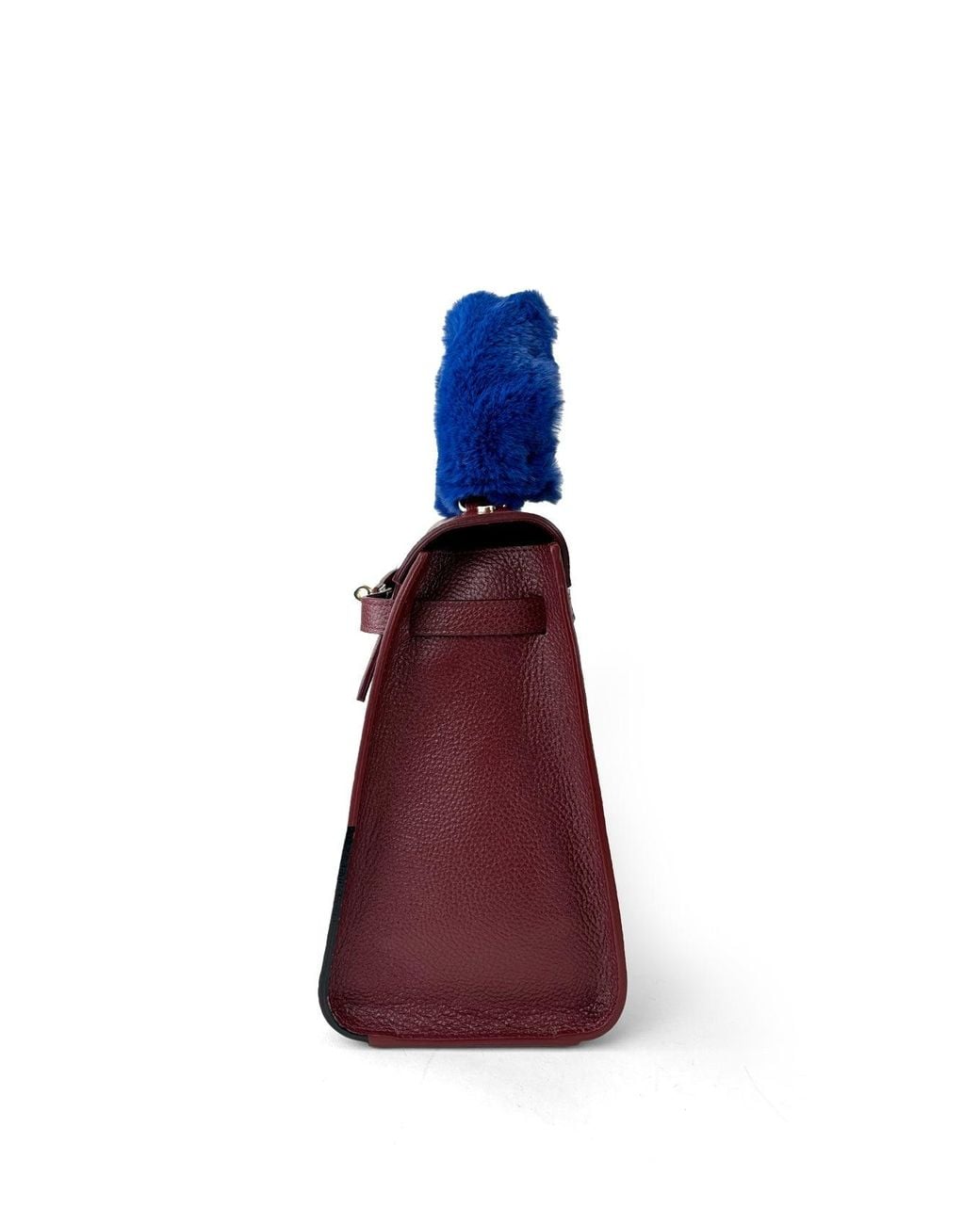 Maison Rubaiyat Blue Lulu Hand-Painted Leather Top Handle Bag – Kitty Noir