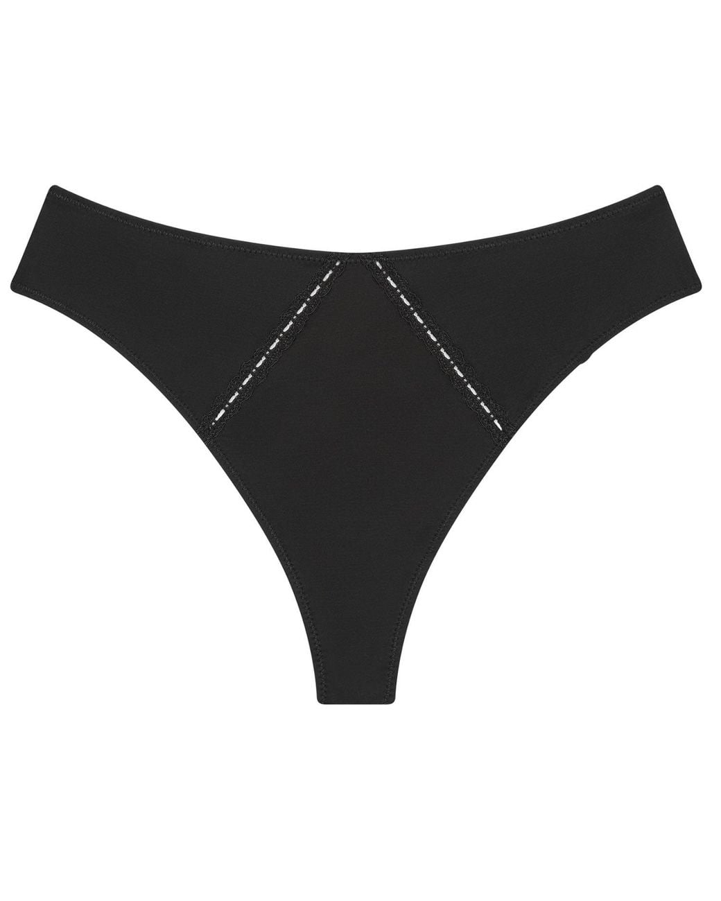 Verdant Intimates Black Modal Air Thong