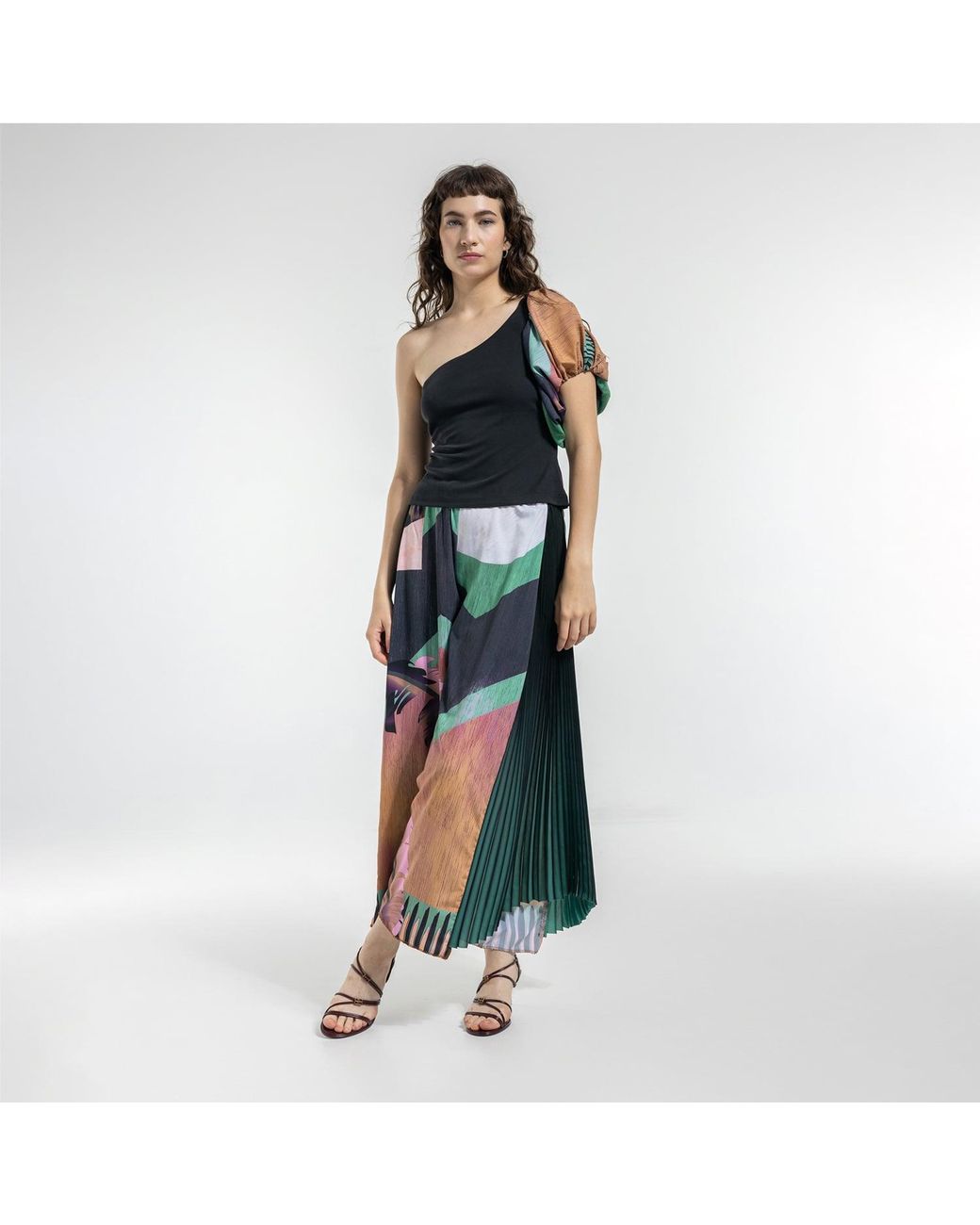 ARTISTA Blue Ivy Wide Leg Pleated Culottes