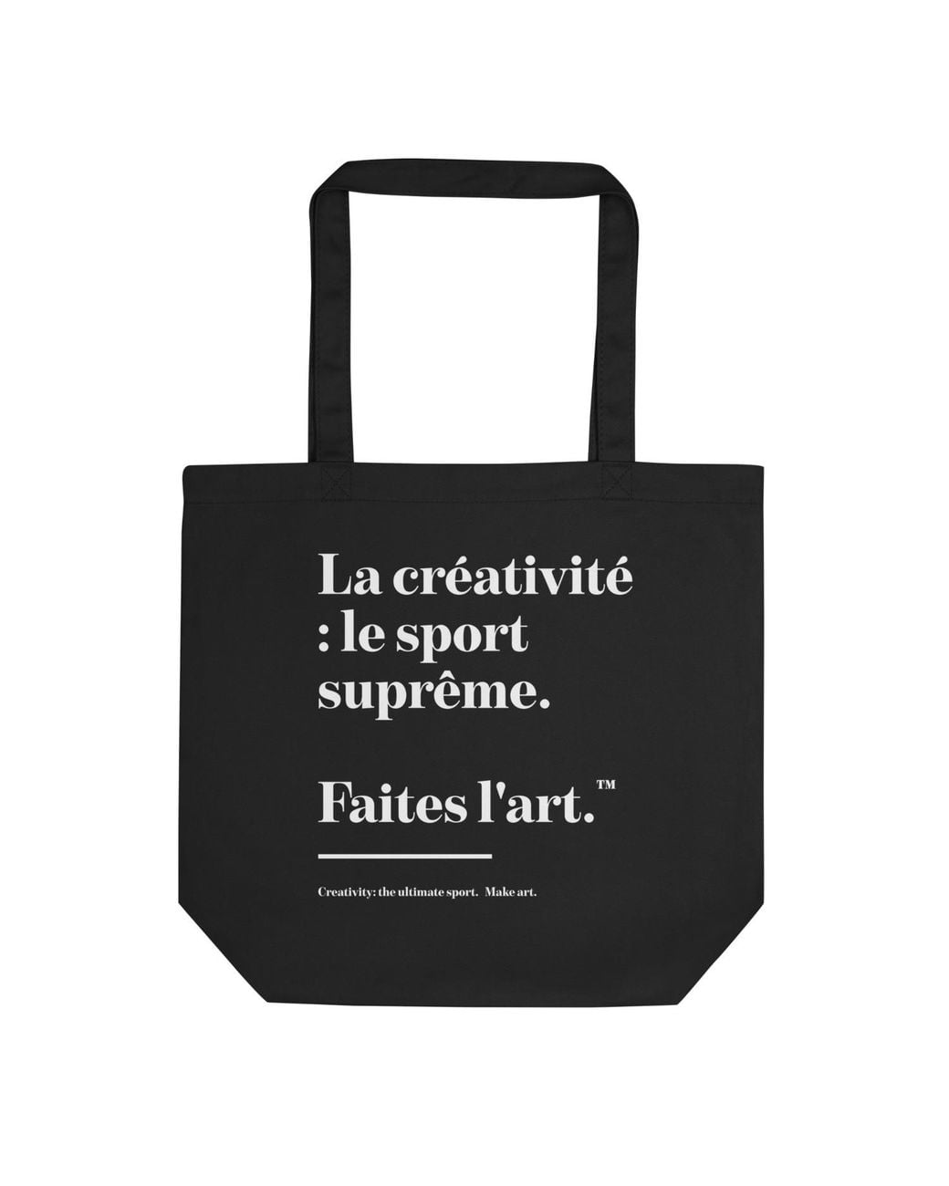 Anchor and Crew Black Make Art Creative Standard Creative Standard Recycled Cotton Tote Bag