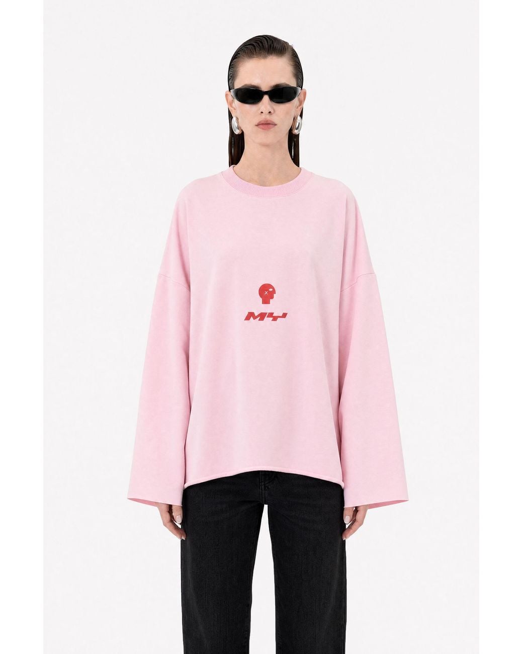 mysimplicated Pink Mystudios Oversized Tee