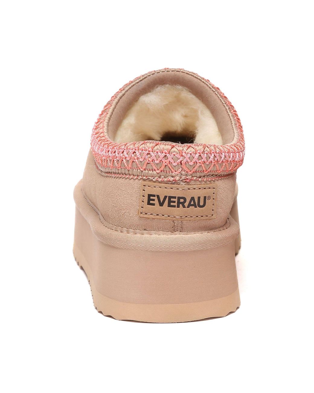 EverAu Australia Pink Wonga Leather Slippers