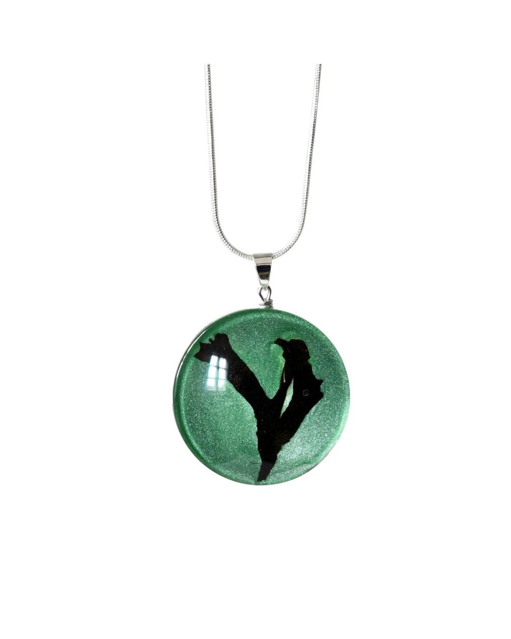 Laura Daili Green Baltic Sea Whisper Pendant