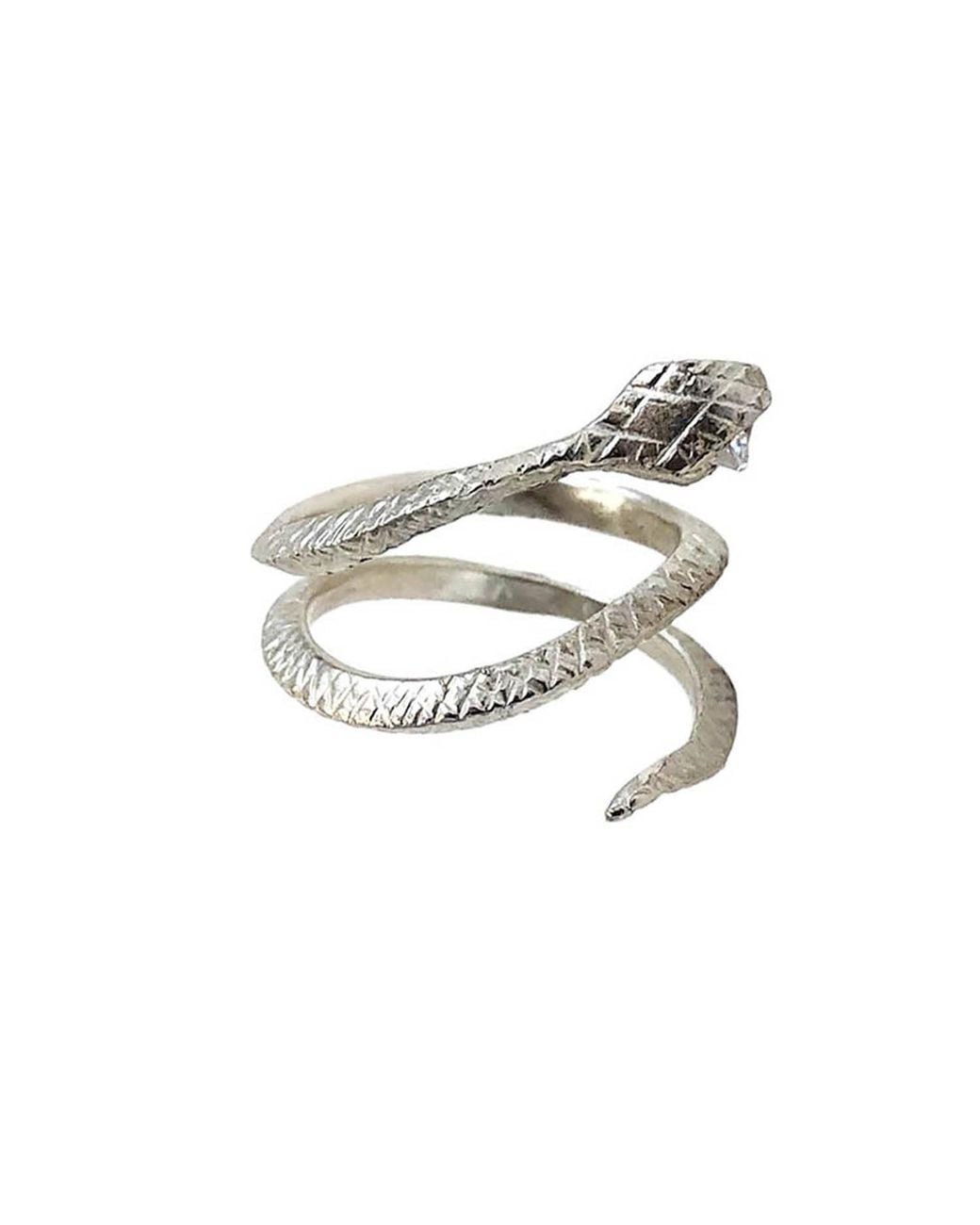 Aki Roc Jewelry Metallic Snake Ring -Sterling