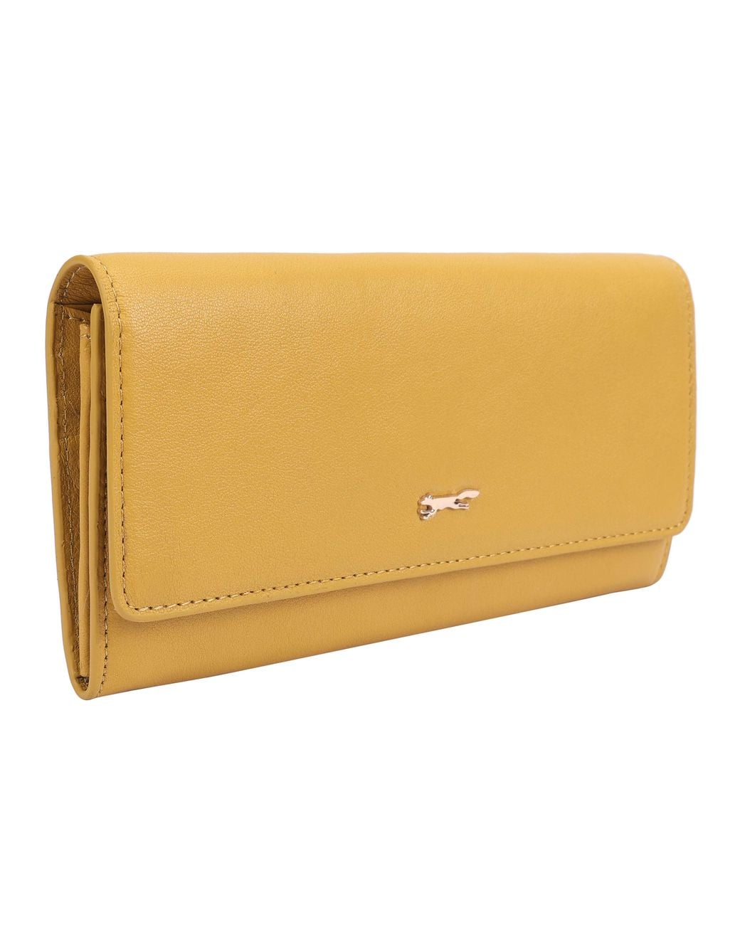 Paul Costelloe Yellow Accra Leather Wallet Purse