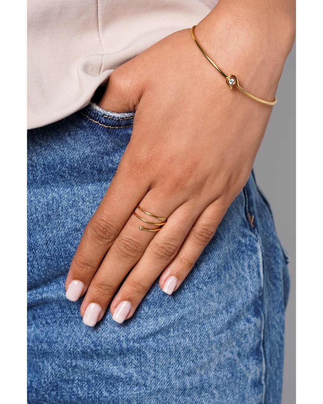 Zynnia Collective Metallic Orbit Ring