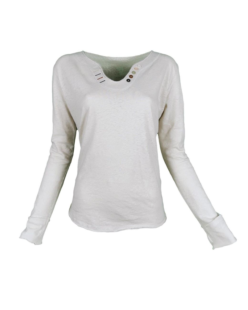 Lalipop Design Gray Long Sleeve T-Shirt With A Rhinestone Love On The Back