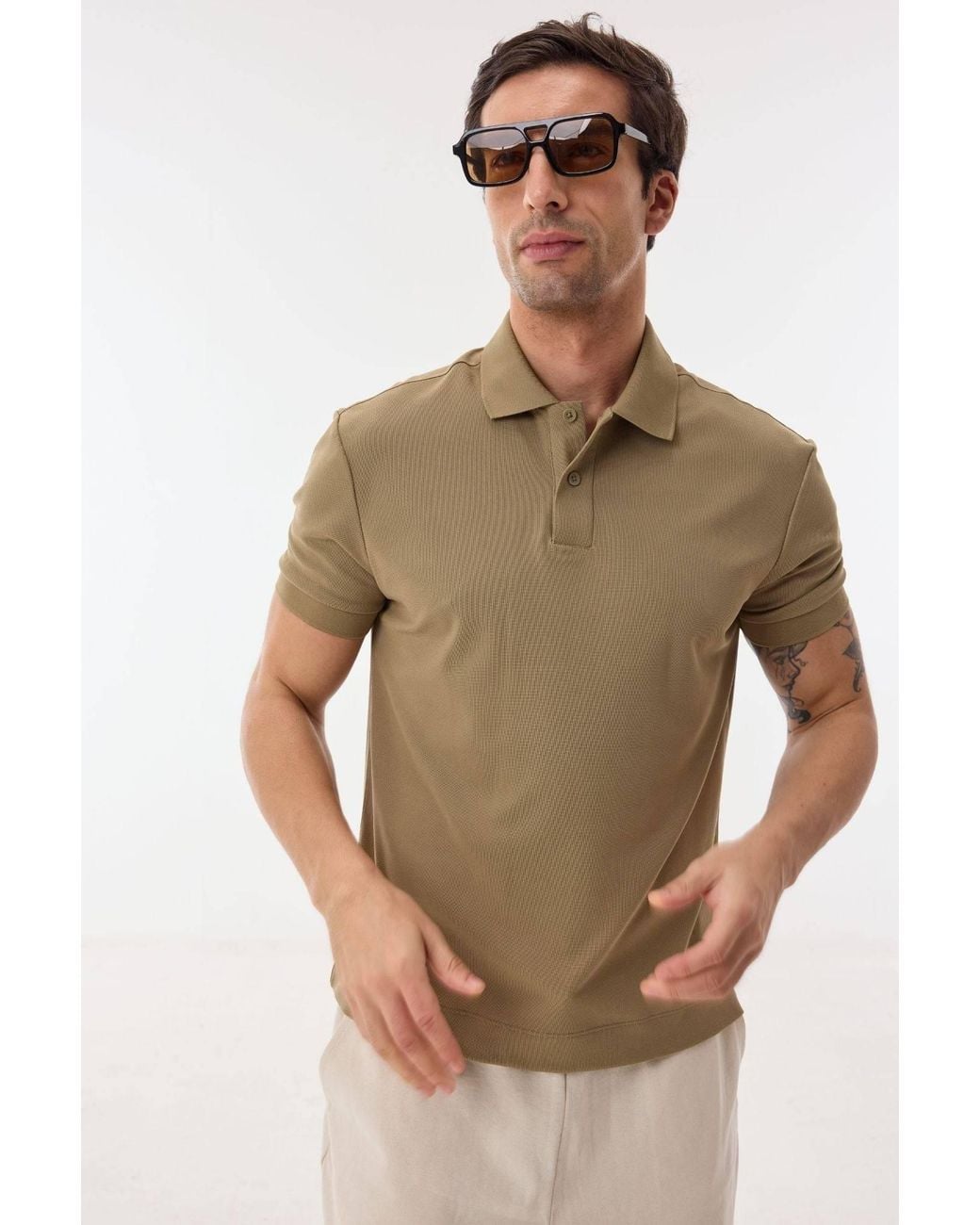 Ashita Fernandes Green Caden T Shirt for men