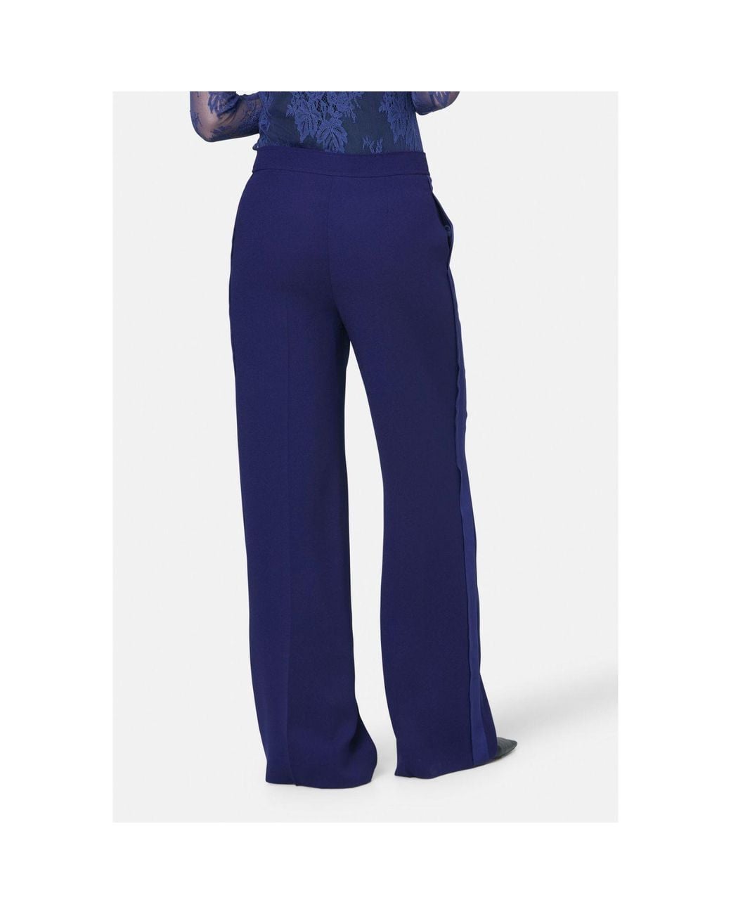 Helen Mcalinden Blue Aline Ink Tux Trouser