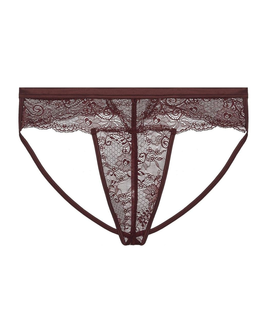 Journelle Brown Sapna Jock Strap Thong Chocolat for men