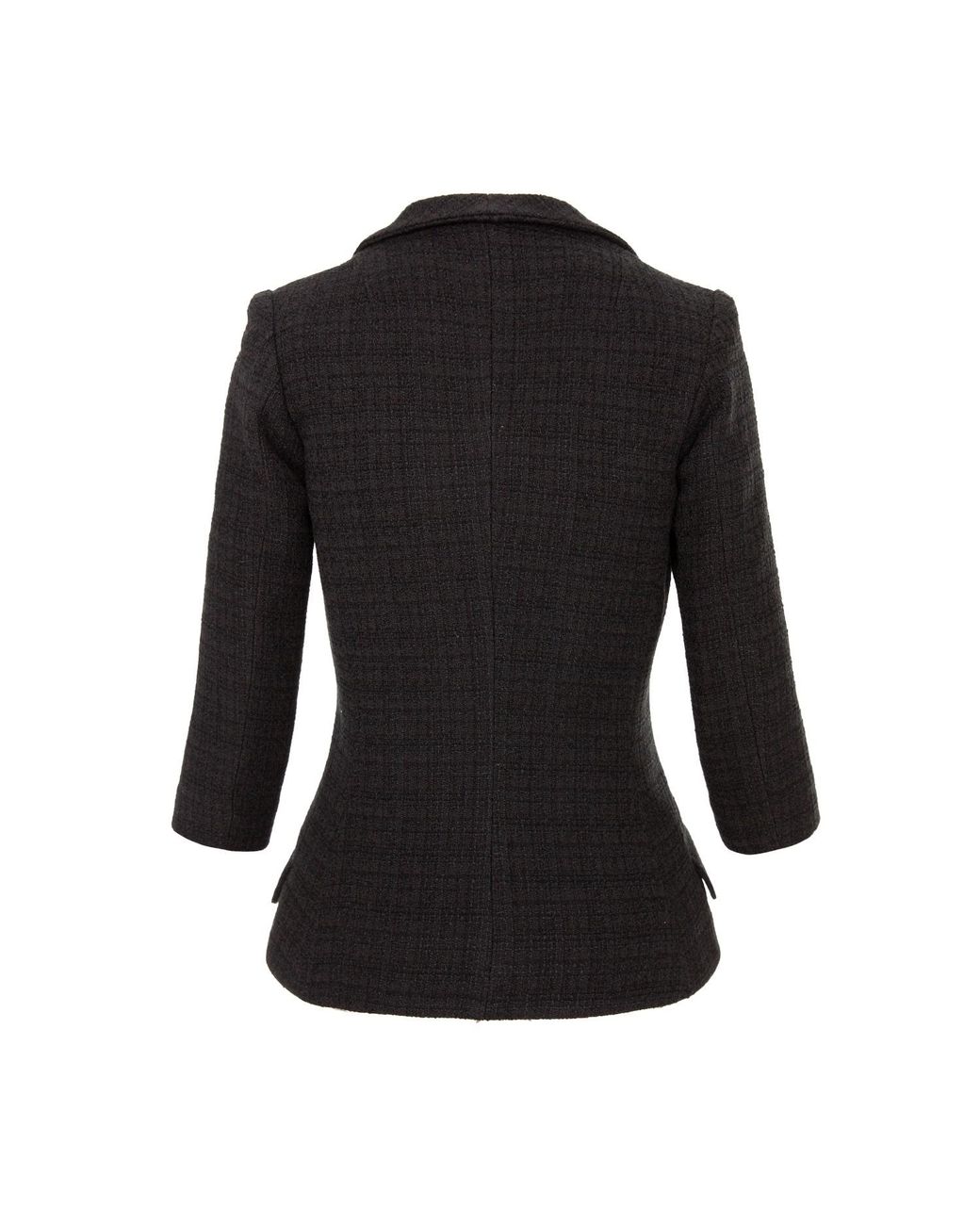 AVENUE No.29 Black Structured Boucle Blazer