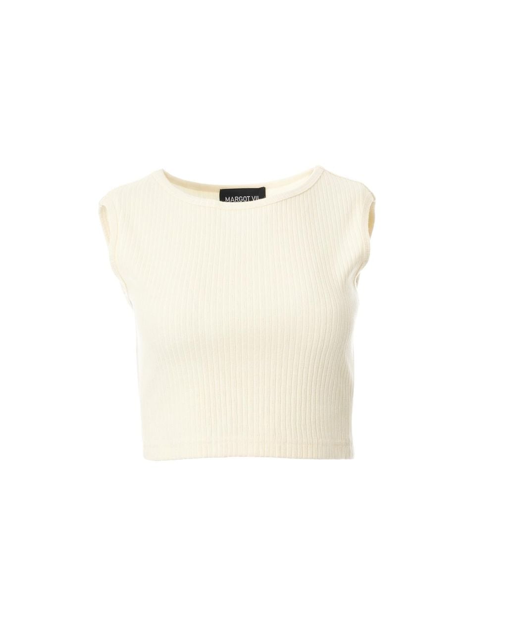MARGOT VII White V Nude Top