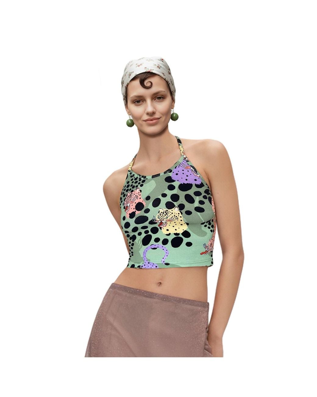 Pitaya Yoga Green Neutrals Ms Chee Top