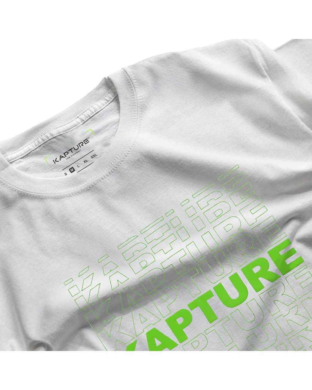 Kapture White Light Printed Tee for men