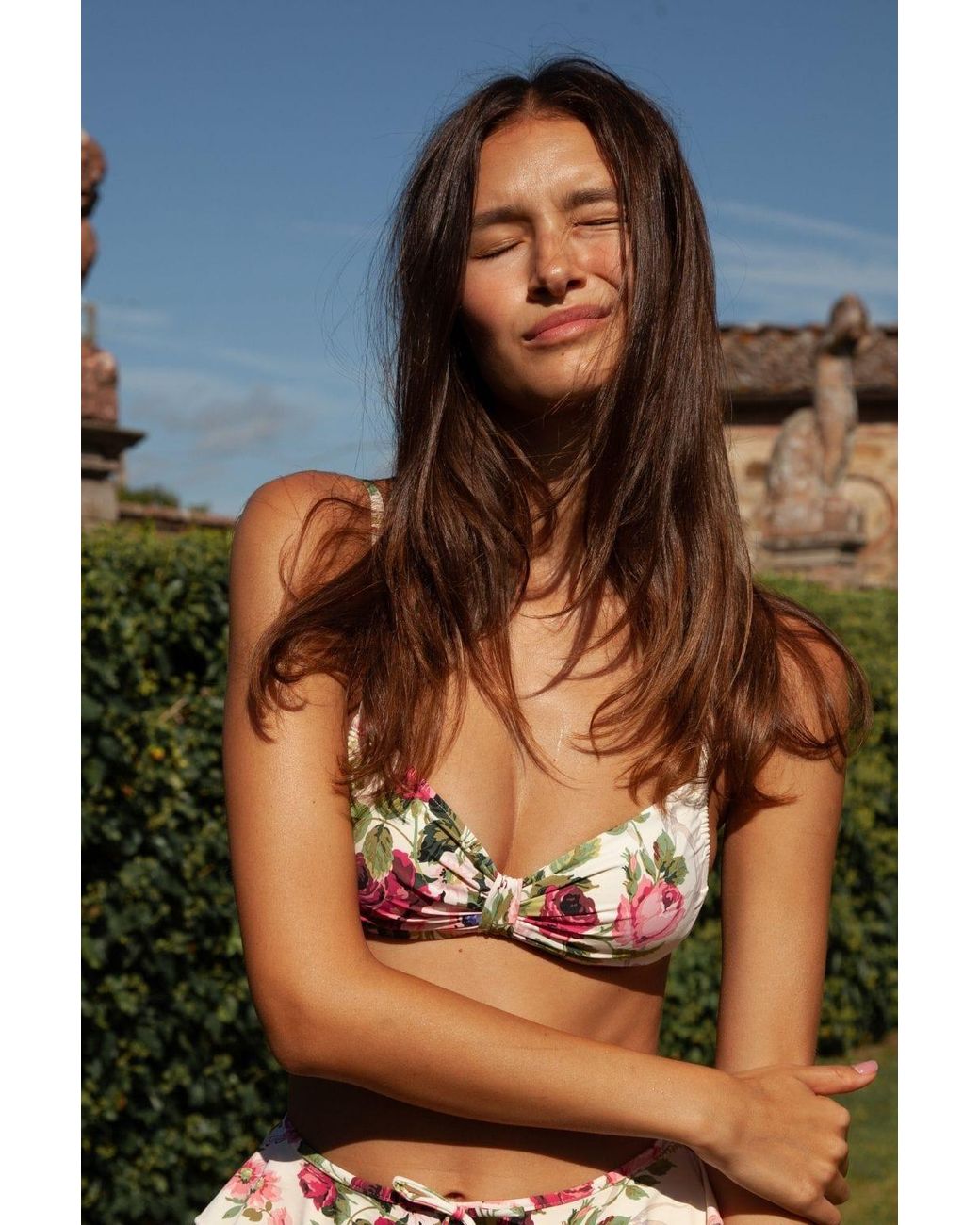 Montce Blue Bouquet Devin Bikini Top