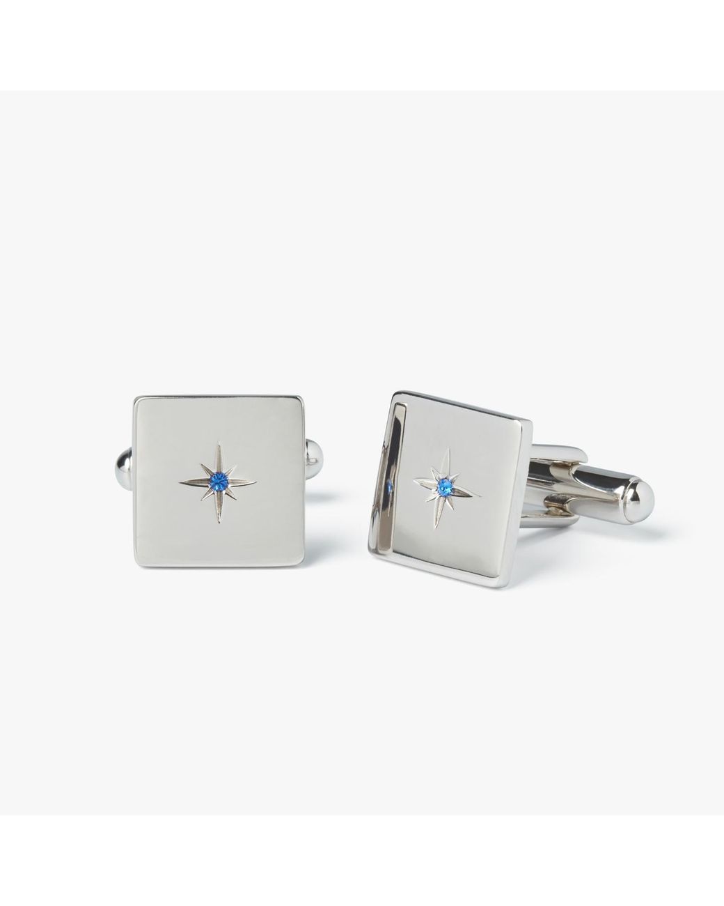 Simon Carter Metallic Crystal Square Cufflink for men