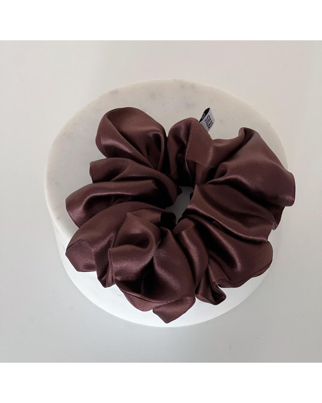 Sylk Black Silk Scrunchie