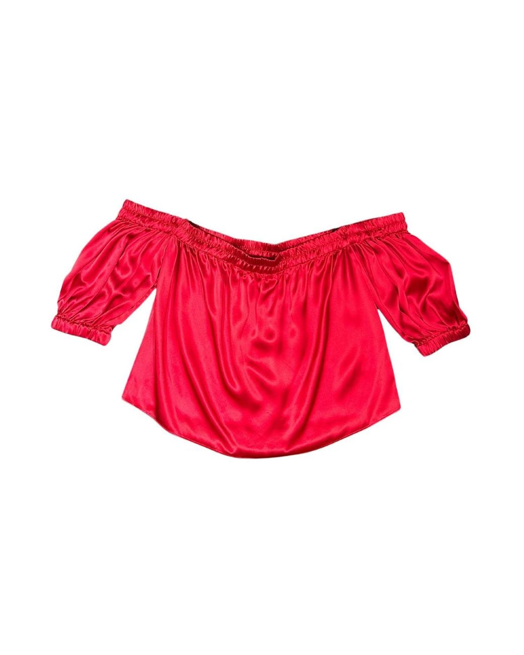 Lindsay Nicholas New York Red Off The Shoulder Top
