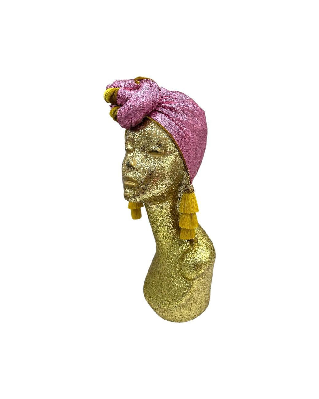 Julia Clancey Yellow Snazzy Golden Fizz Swinglette Turban