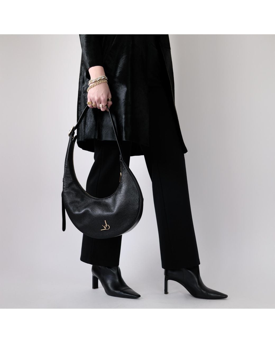 Jovie Black J Leather